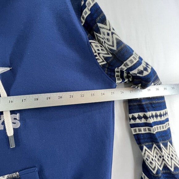 Dallas Cowboys Vigor Hoodie Men XL Geometric Pullover Southwestern Sporty Blue - Picture 13 of 15